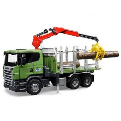 Camião Scania Transporte de Madeira Bruder