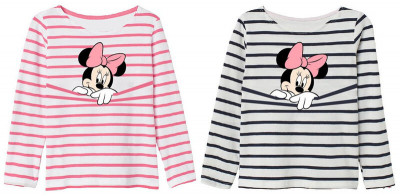 Camisola Algodão Minnie Riscas Disney