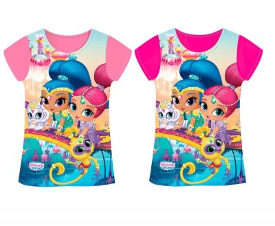 Camisola manga curta Shimmer e Shine - Sortido