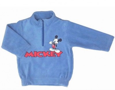 Camisola polar Disney mickey azul bordado