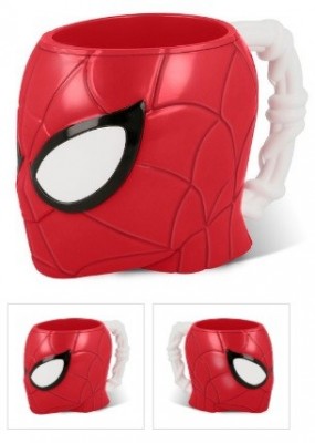 Caneca 3D plástico Spiderman