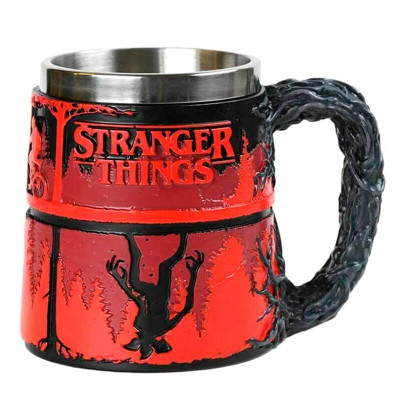 Caneca Aço Inoxidável Stranger Things Upside Down