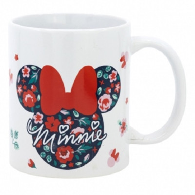 Caneca Cerâmica 325ml Minnie Flowers