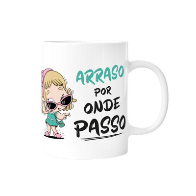 Caneca Cerâmica Arraso por Onde Passo