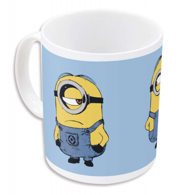 Caneca cerâmica azul Minions