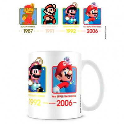 Caneca Cerâmica Datas Super Mario