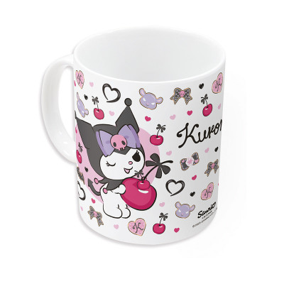 Caneca Cerâmica Kuromi Hello Kitty 325ml