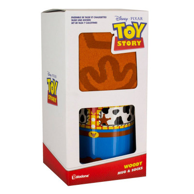 Caneca Cerâmica + Meias Woody Toy Story