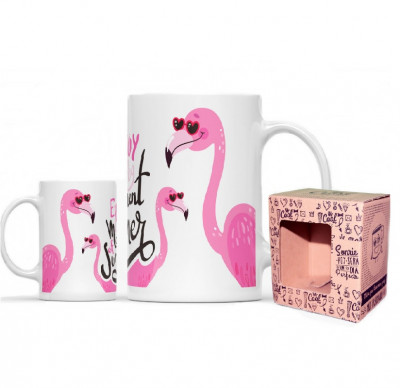 Caneca Cerâmica Mr Cool Flamingo Moment of Summer