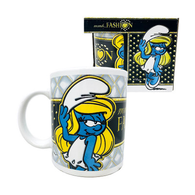 Caneca Cerâmica Smurfs - Smurfina