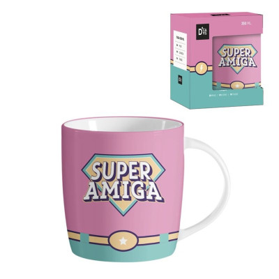 Caneca Cerâmica Super Amiga 350ml