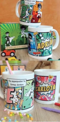 Caneca Cerâmica Super Herói Personalizada