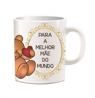 Caneca com Dedicatória Melhor Mãe do Mundo