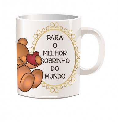 Caneca com Dedicatória Melhor Sobrinho do Mundo