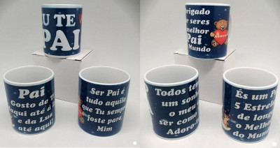 Caneca Dia do Pai Ursinho Sortido