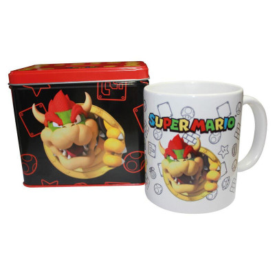 Caneca + Mealheiro Bowser Super Mario