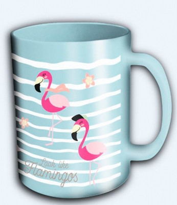 Caneca Microondas Flamingo