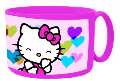 Caneca plástico micro-ondas 450ml de Hello Kitty - Hearts