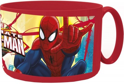 Caneca plástico micro Spiderman - Red Webs