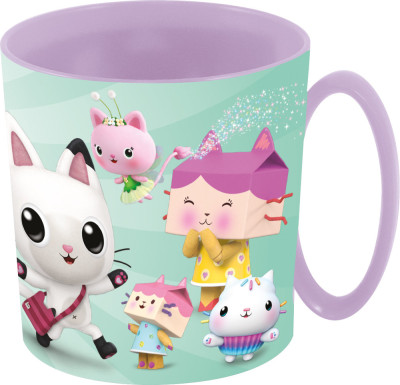 Caneca Plástico Microondas Gabby´s Dollhouse 350ml