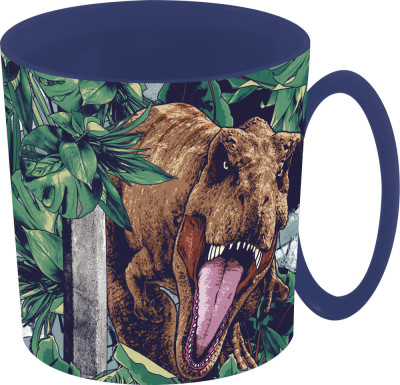 Caneca Plástico Microondas Jurassic World Thent 350ml