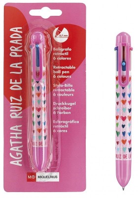 Caneta 6 cores Agatha Ruiz de la Prada