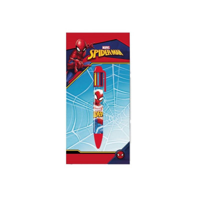 Caneta 6 Cores Spiderman Marvel