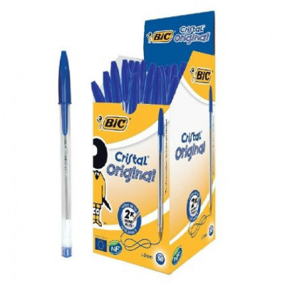 Caneta Bic Cristal Azul 50 unid