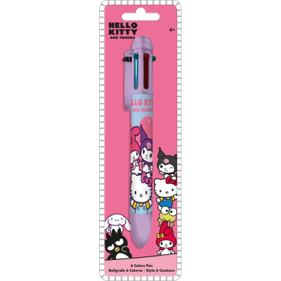 Caneta Hello Kitty & Friends 6 Cores
