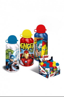 Cantil Alumínio Avengers 500ml Sortido