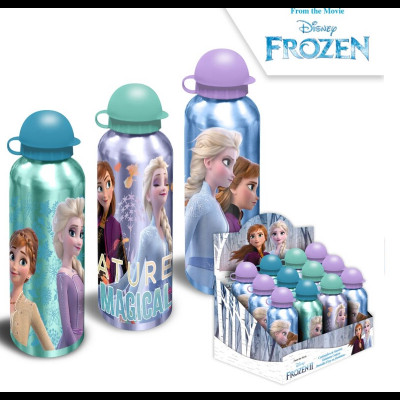 Cantil Alumínio Frozen 2 Disney 500ml Sortido