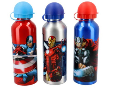 Cantil Alumínio Marvel Avengers 500ml Sortido