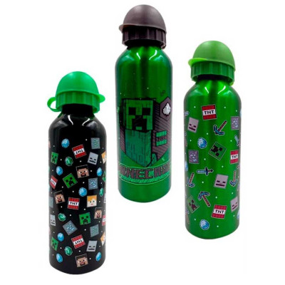 Cantil Alumínio Minecraft 500ml - Sortido