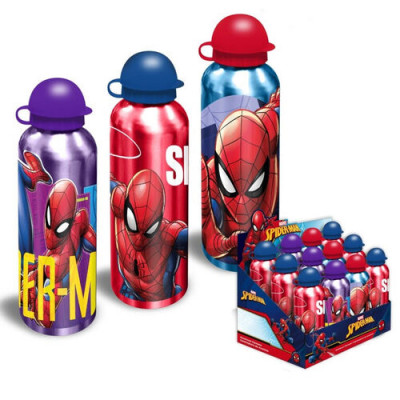 Cantil Alumínio Spiderman Marvel 500ml Sortido