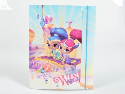 Capa A4 com elásticos Shimmer e Shine - Wish