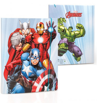 Capa A4 Elásticos Avengers