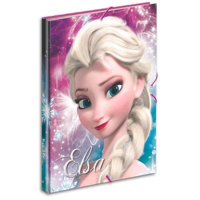Capa com Elasticos A4 Frozen Disney - Shining
