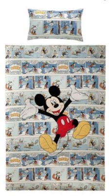 Capa de Edredon e Almofada Mickey Banda Desenhada