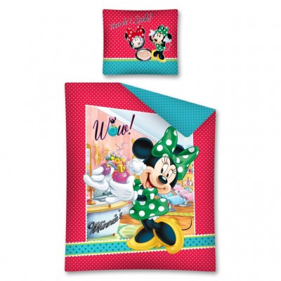 Capa de Edredon + Fronha Disney  Minnie Wow