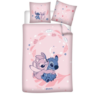 Capa Edredão Nórdica Angel & Stitch Disney Polialgodão 90cm