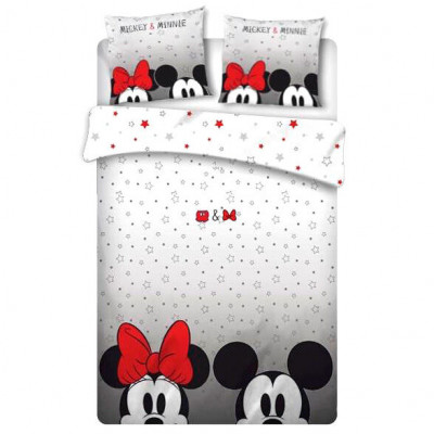 Capa Edredon Casal Minnie e Mickey Eyes Disney 240x220cm