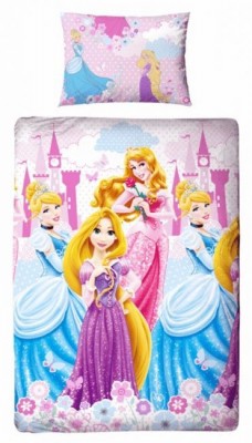 Capa Edredon + fronha Princesas Disney Palace
