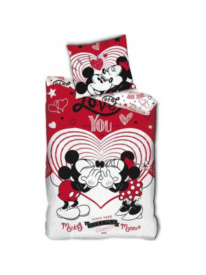 Capa Edredon Mickey e Minnie Love You