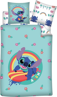 Capa Edredon Stitch Aloha 3 peças