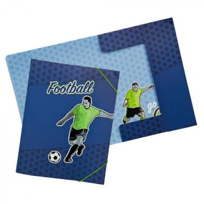 Capa elásticos cartolina A4 Futebol