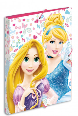 Capa Rígida A4 Elásticos Princesas Disney