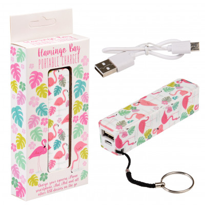 Carregador Portátil USB Flamingo