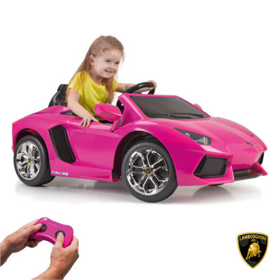 Carro Lamborghini Aventador Rosa 6V Feber