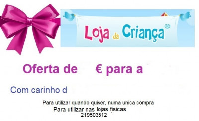 Cartão presente rosa