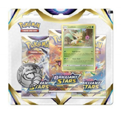 Cartas Pokémon Brilliant Stars Pack 3 EN - Leafeon